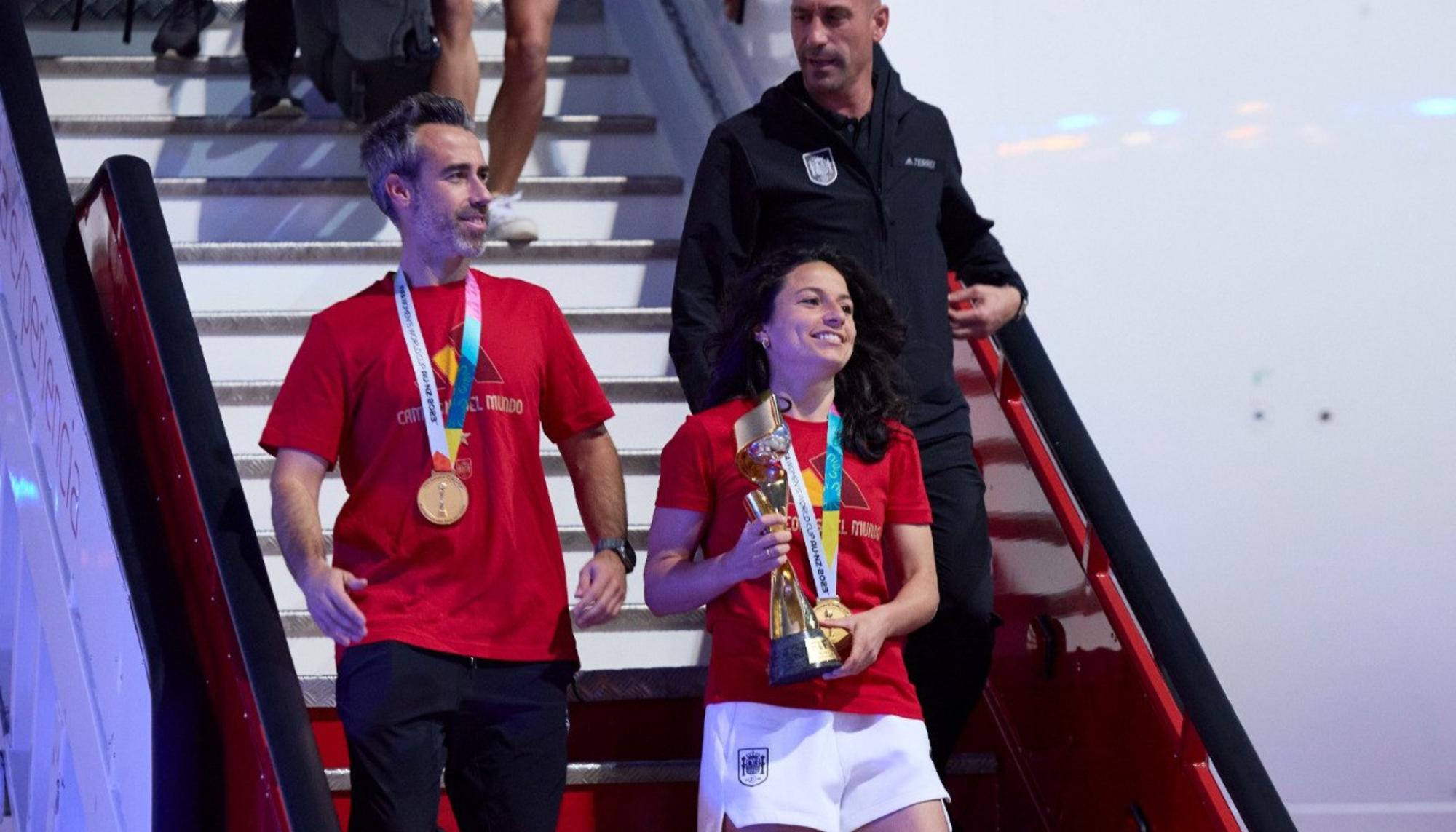 Luis Rubiales, Jorge Vilda e Ivana Andrés